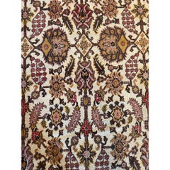 1920s Antique Indian Floral Design Rug