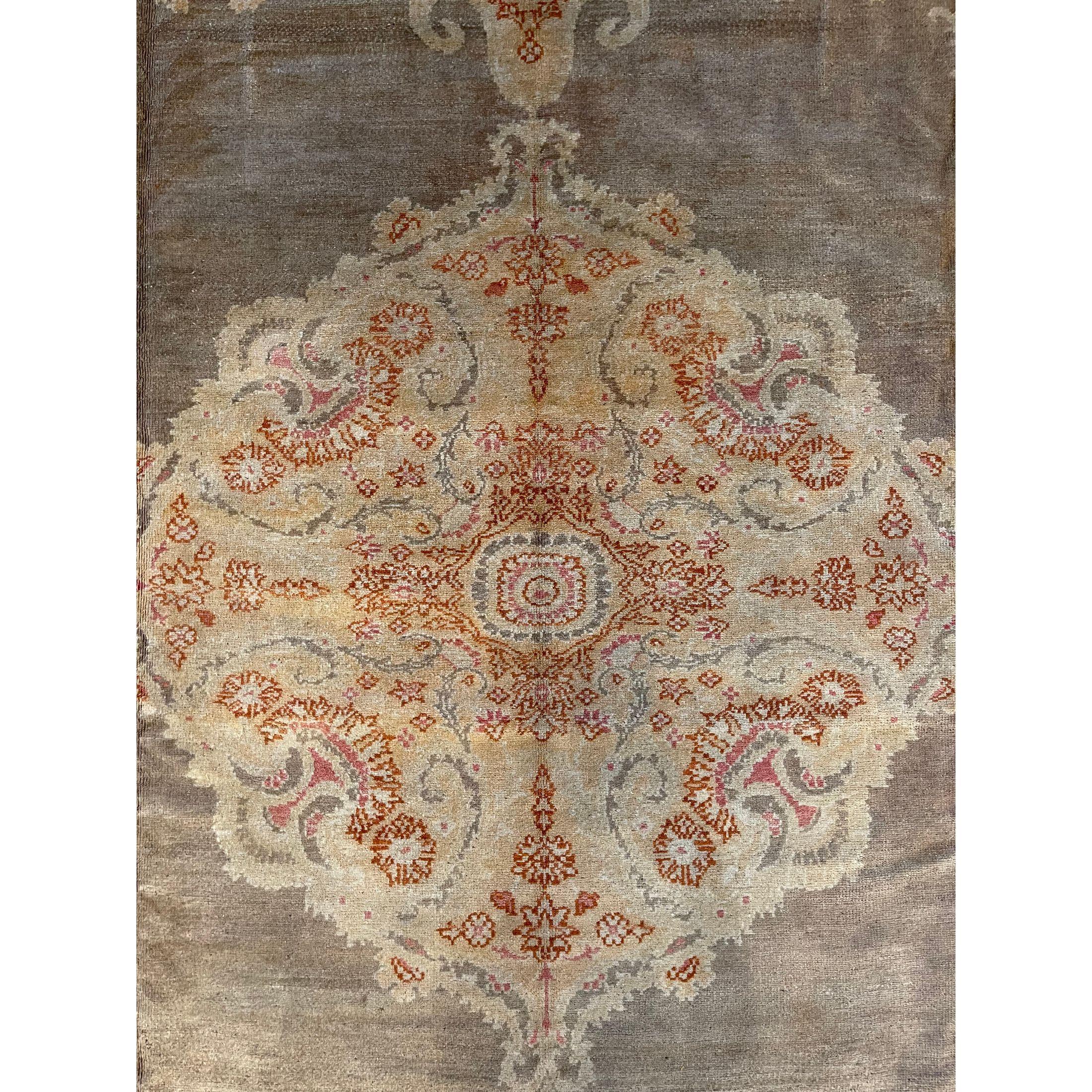 Empire 1920s Antique Indian Rug - 14'10'' X 11'7'' For Sale