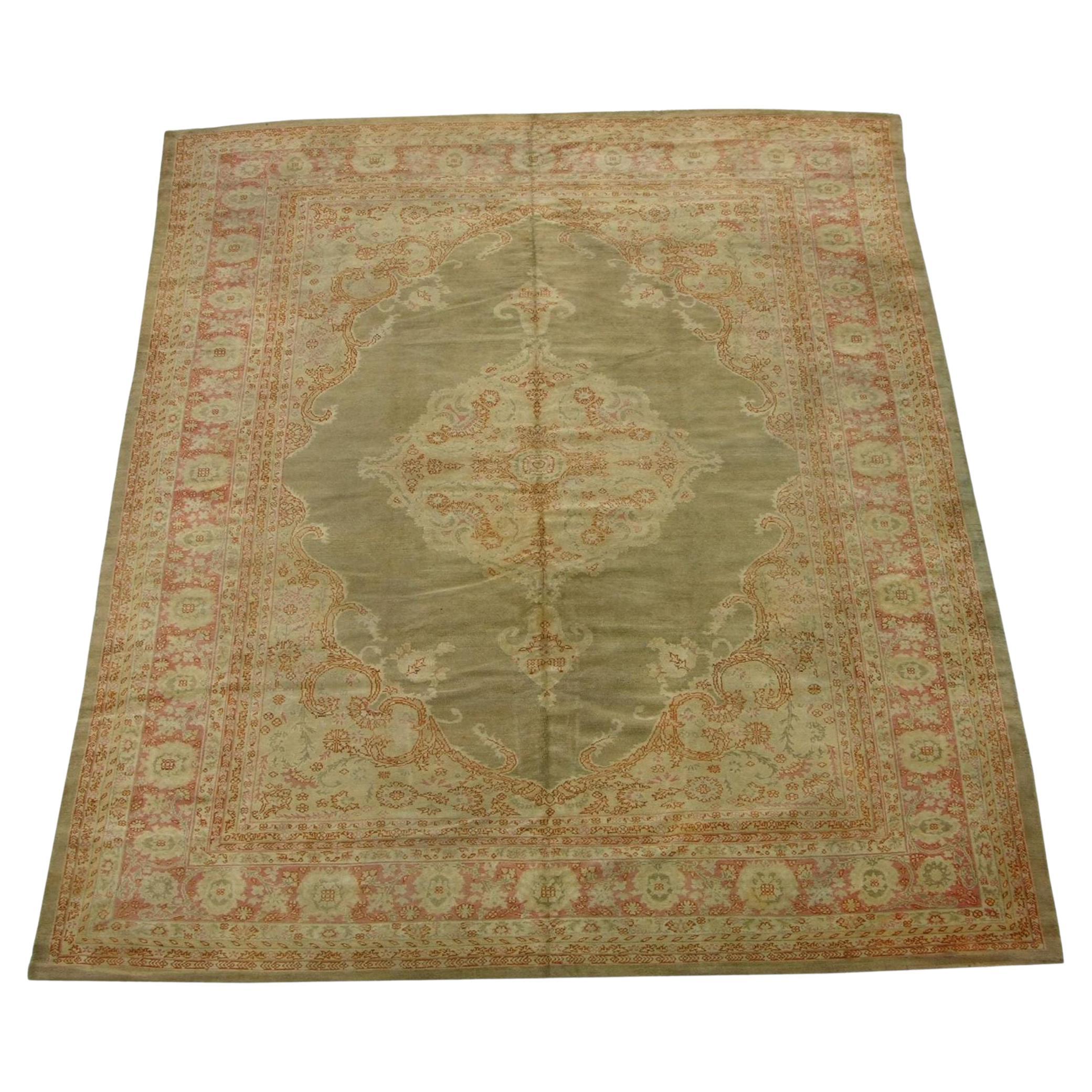 1920s Antique Indian Rug - 14'10'' X 11'7'' For Sale