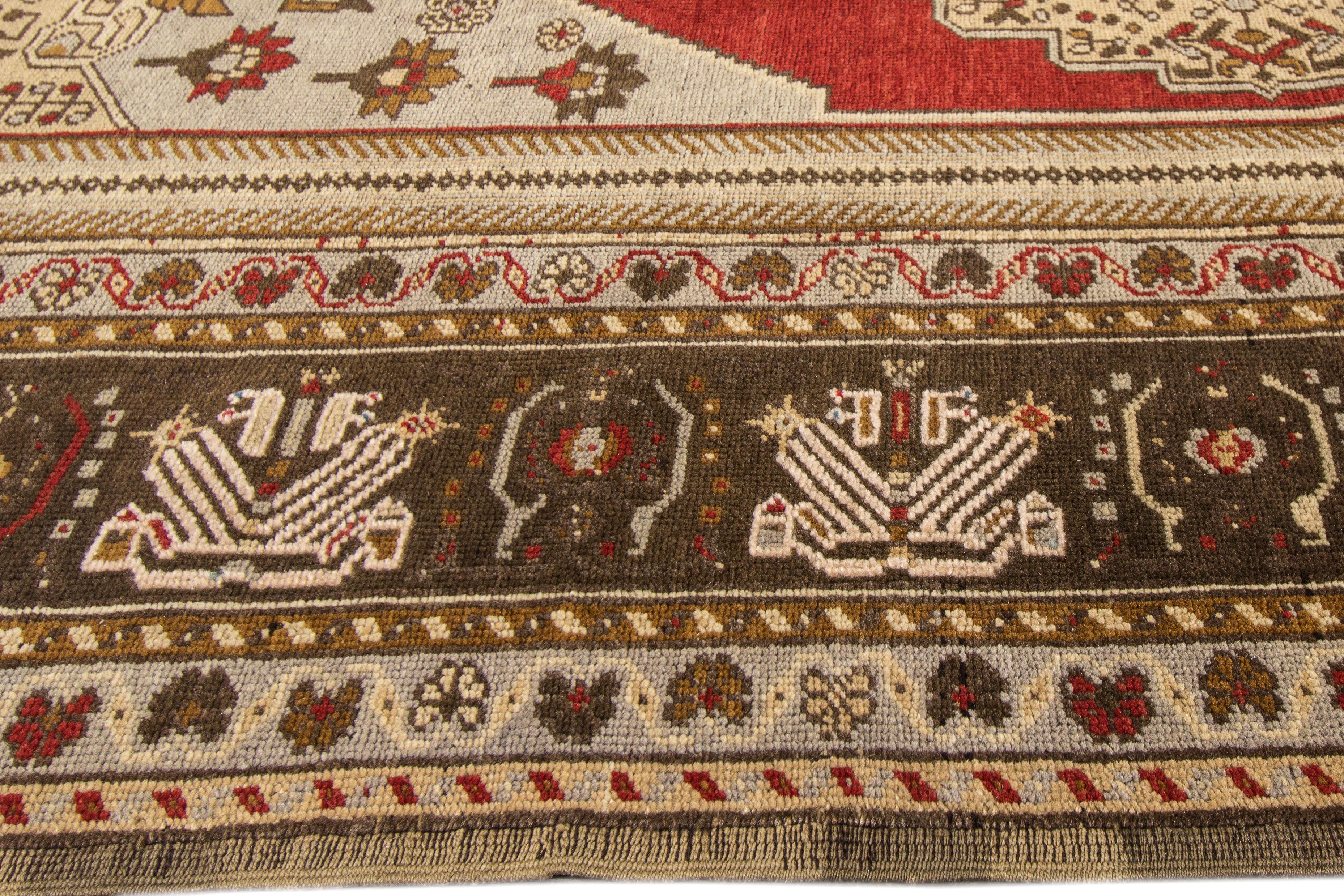 Early 20th Century 1920s Antique Khotan Rug For Sale