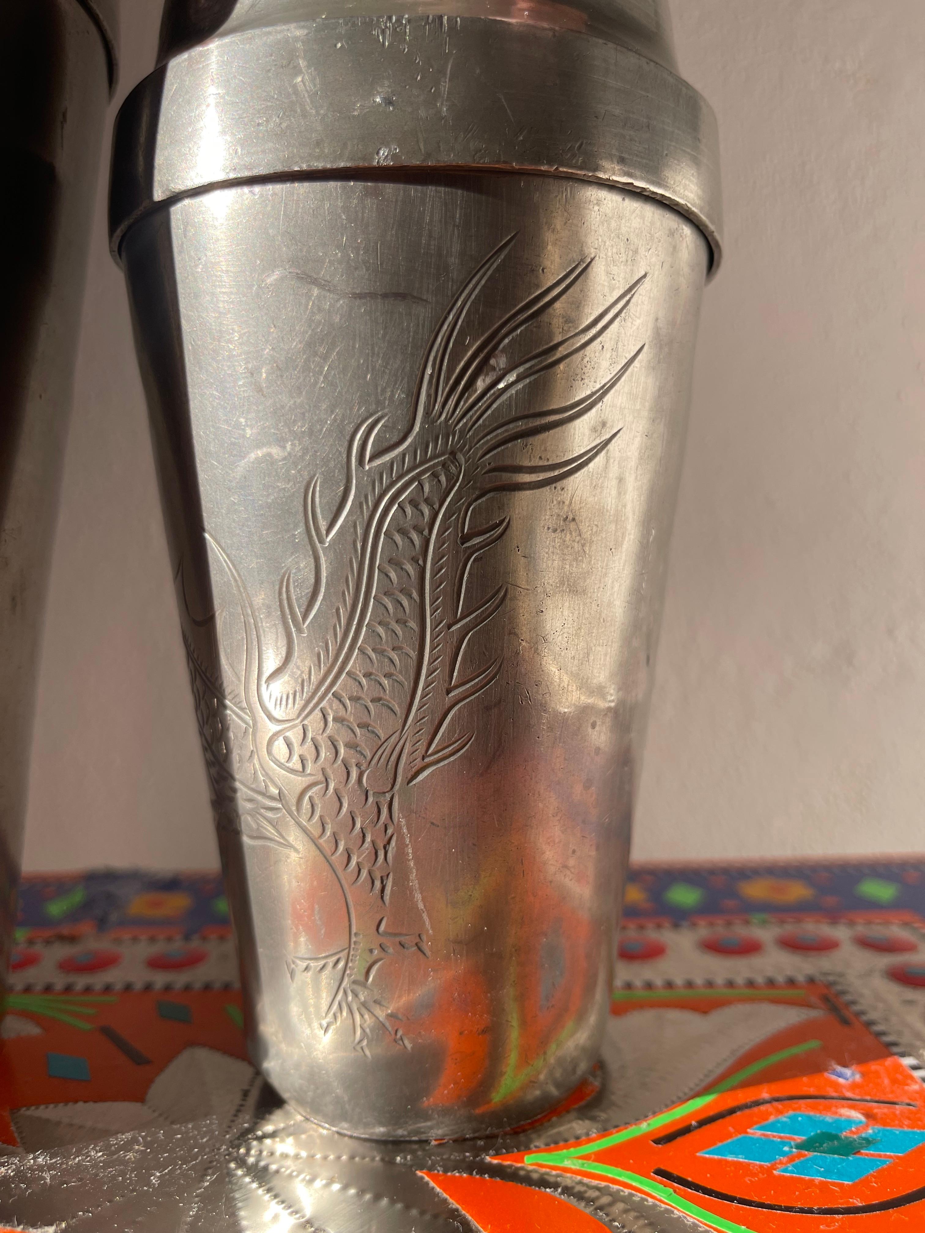 Antico Kut Hing Swatow Cocktail/Martini Shaker del 1920 in vendita 10