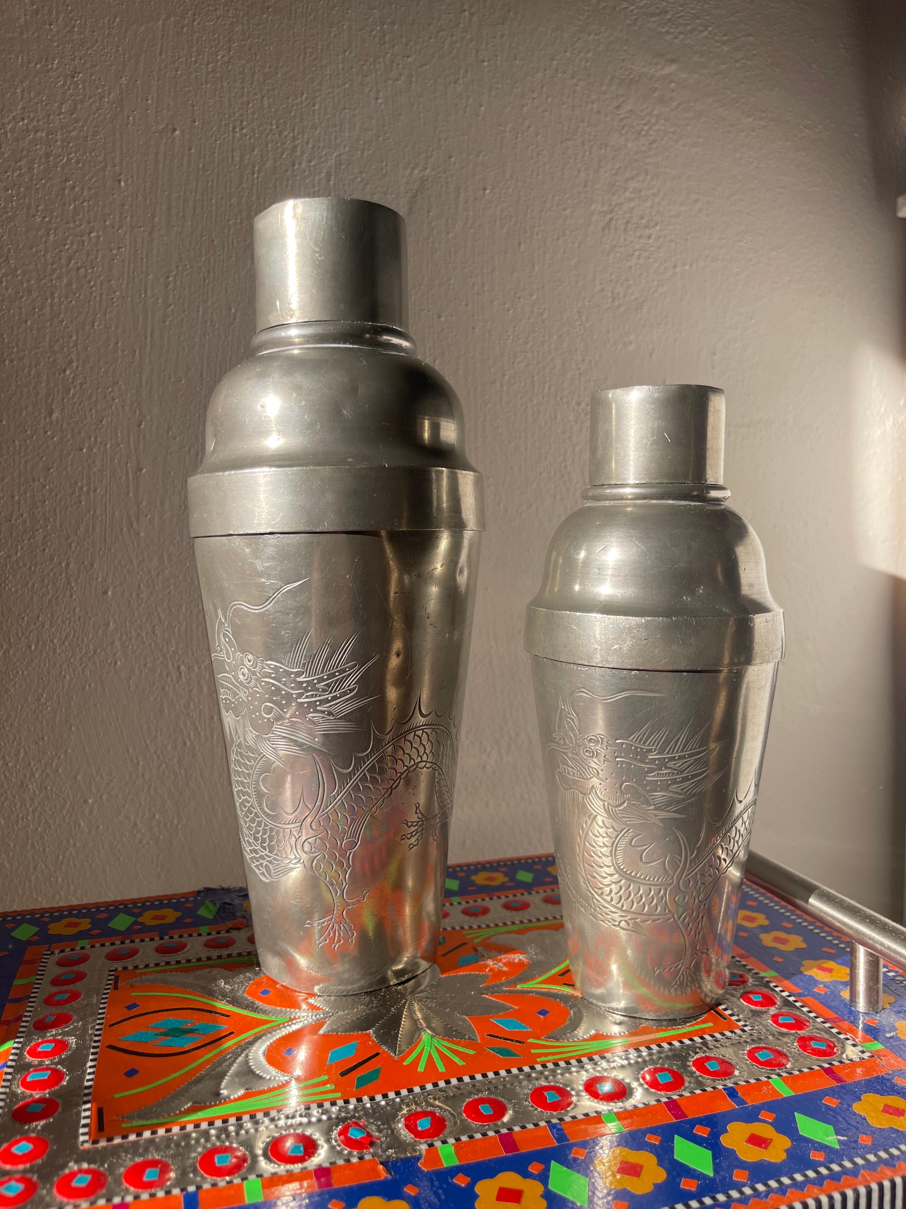 Chippendale cinese Antico Kut Hing Swatow Cocktail/Martini Shaker del 1920 in vendita