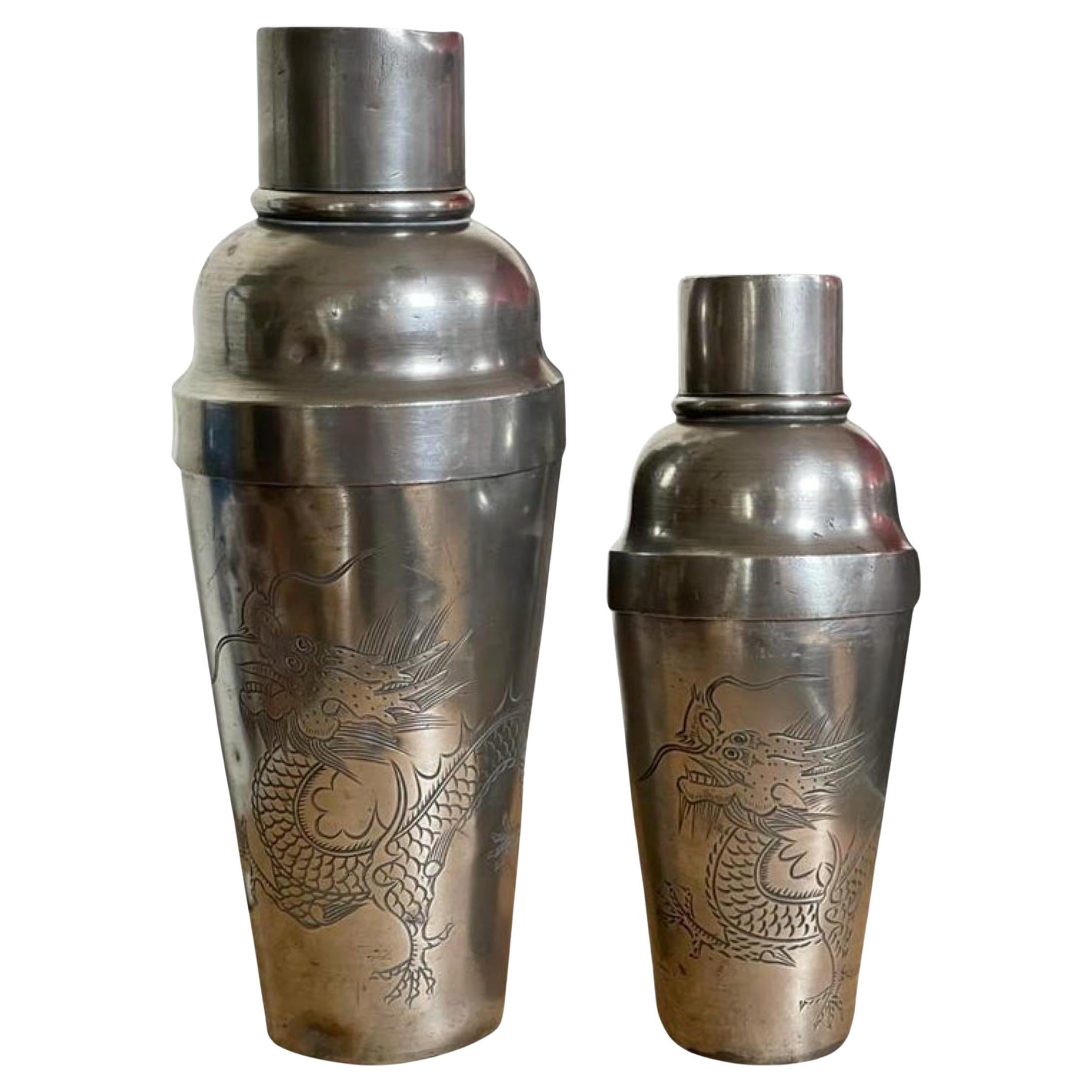 1920er Jahre Antiker Kut Hing Swatow Cocktail/Martini Shaker im Angebot