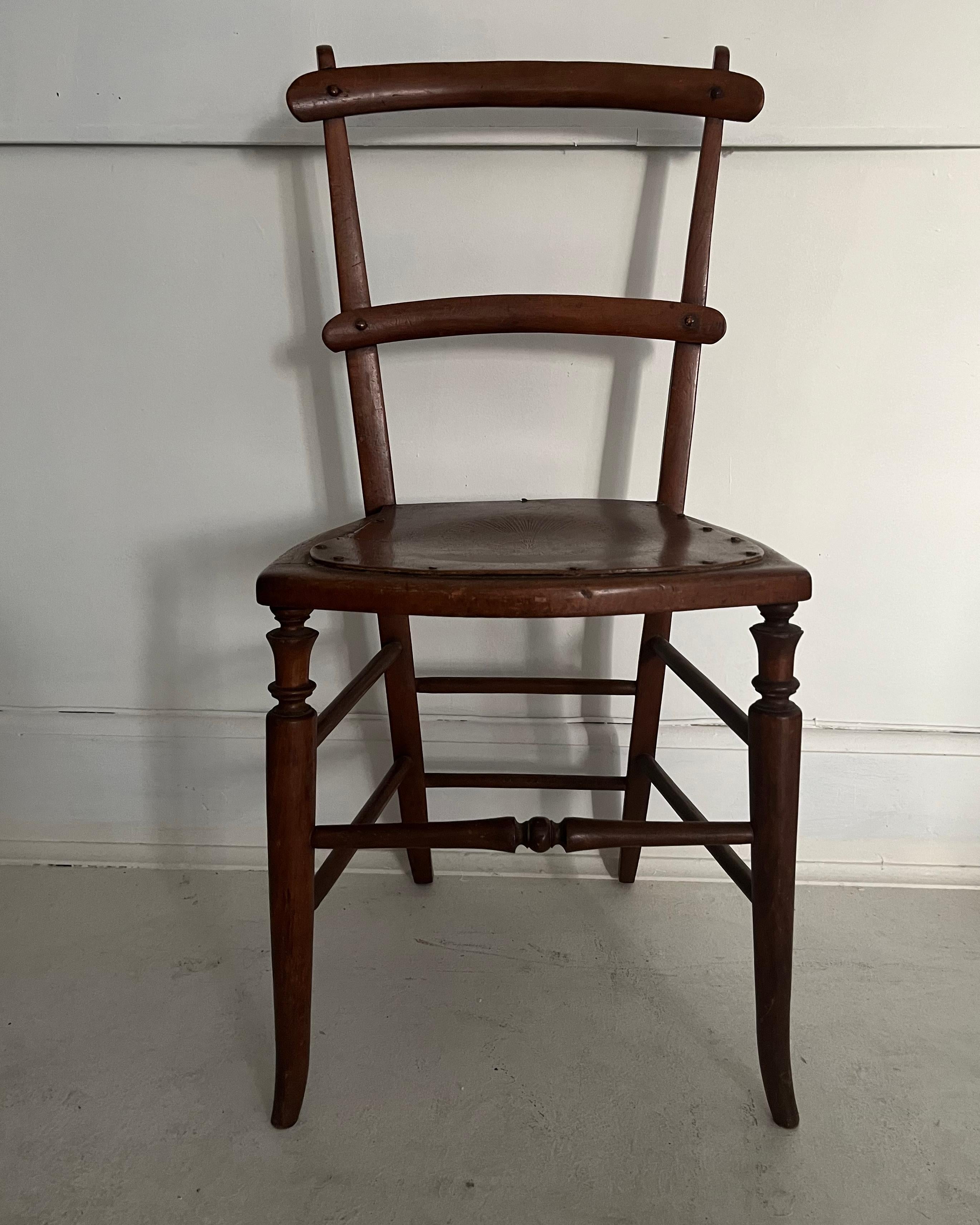 1920s Antique Luterma Bistro Bentwod Chair from Estonia, Northern Europe For Sale 5