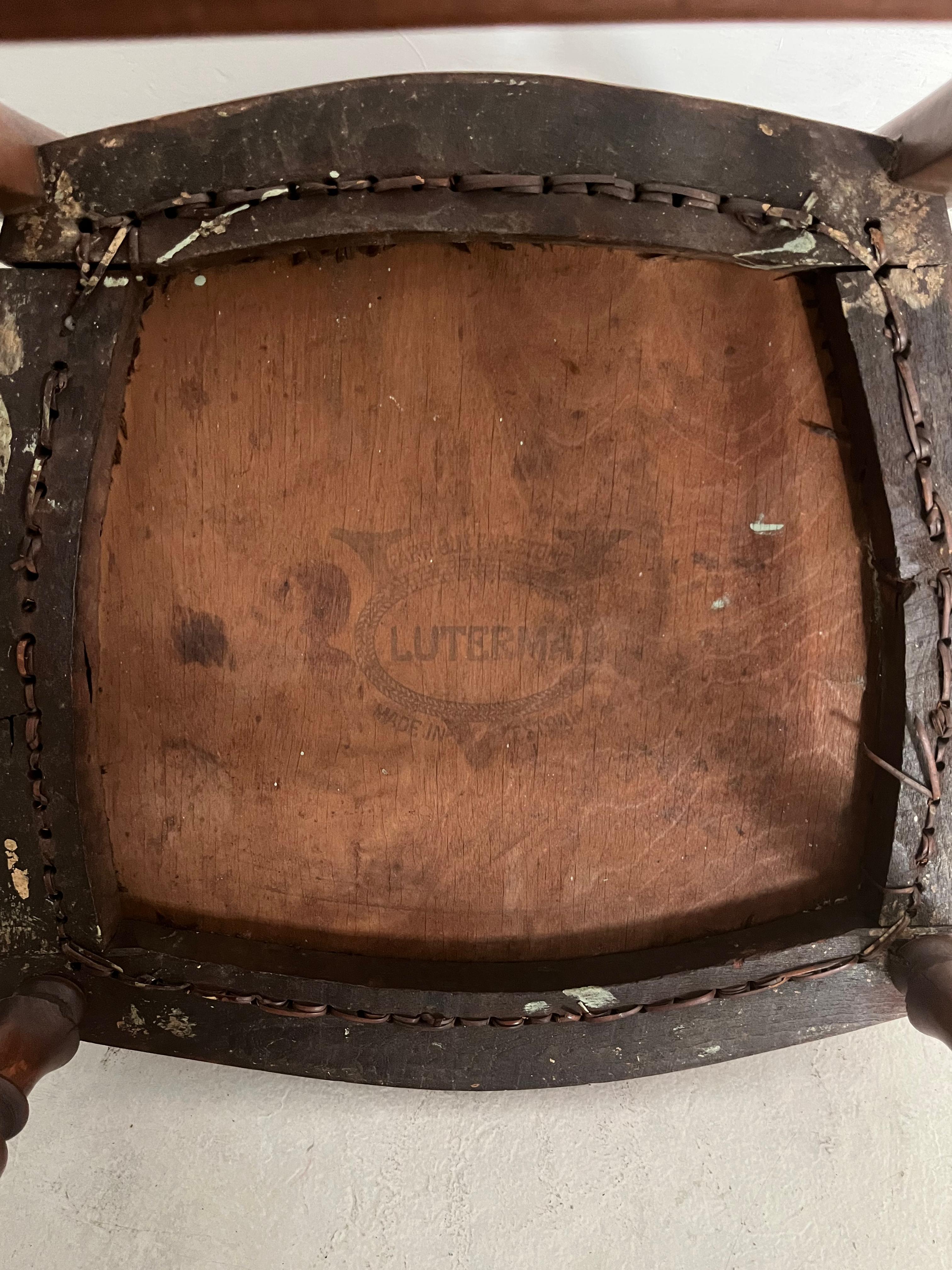 Art Deco 1920s Antique Luterma Bistro Bentwod Chair from Estonia, Northern Europe For Sale