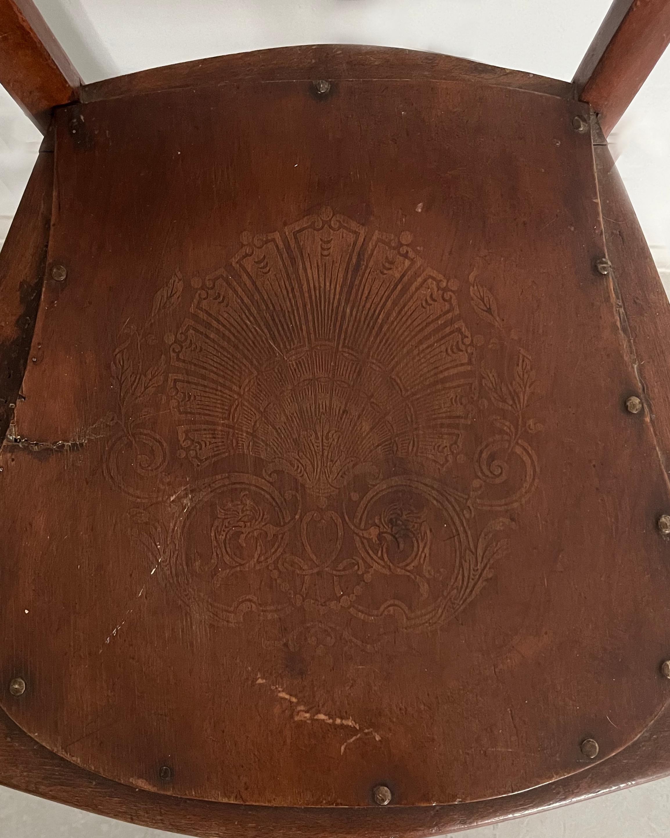 Estonian 1920s Antique Luterma Bistro Bentwod Chair from Estonia, Northern Europe For Sale