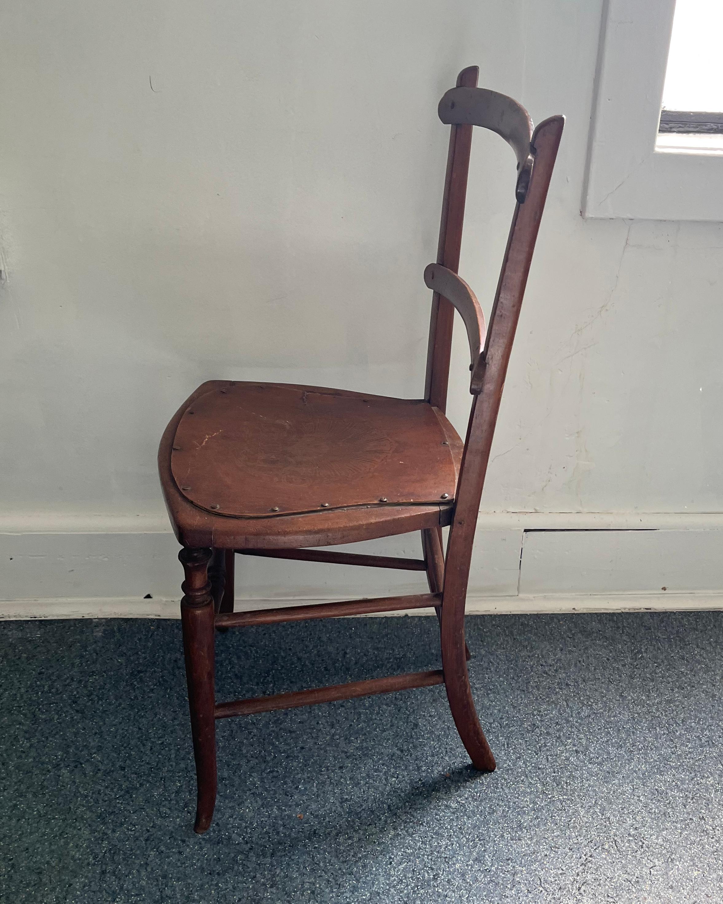 Bentwood 1920s Antique Luterma Bistro Bentwod Chair from Estonia, Northern Europe For Sale