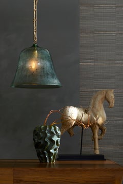 1920s Antique Melon Cloche Pendant