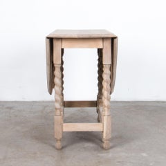 1920s Antique Oak Gate Leg Table