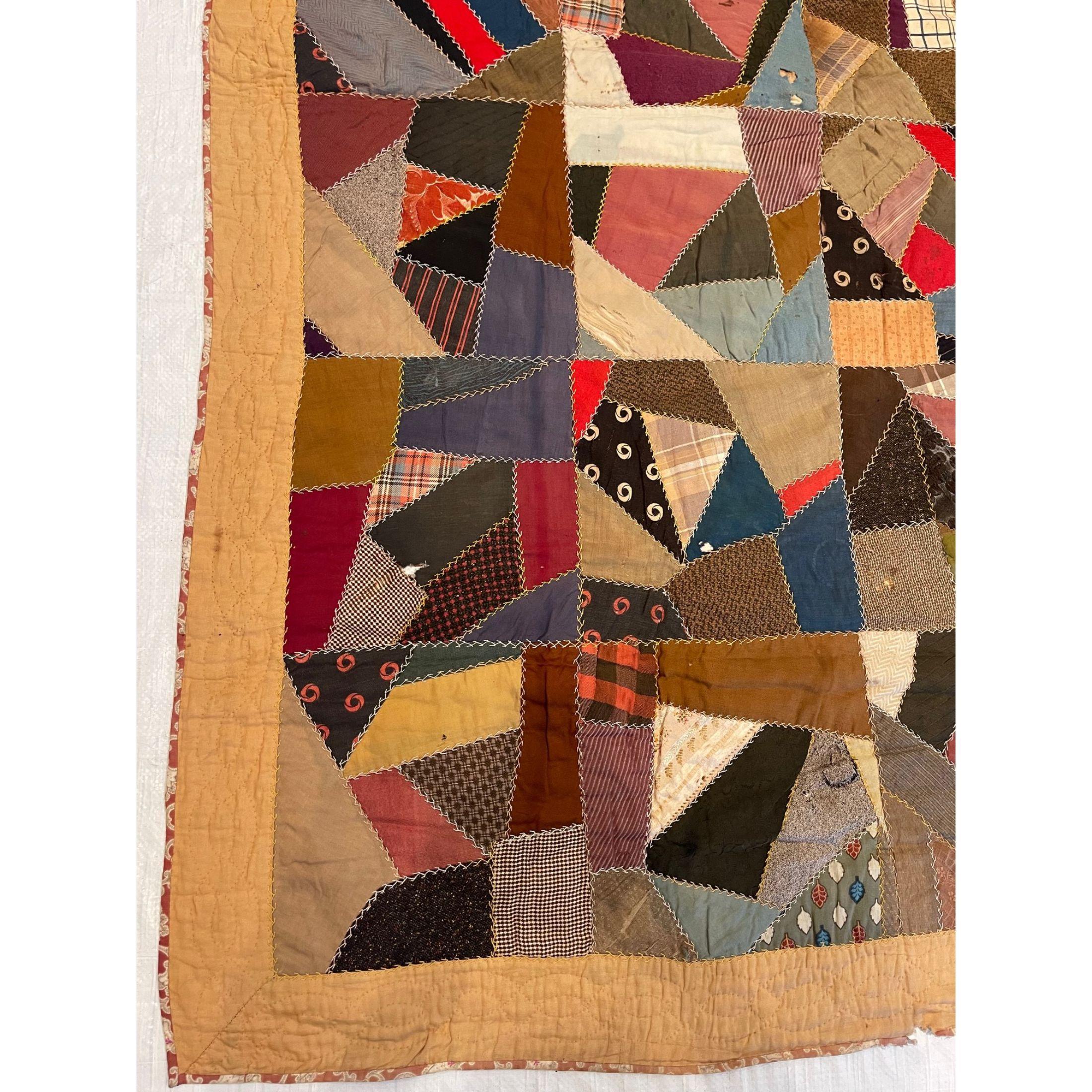 Autre Tapis patchwork ancien des années 1920 en vente