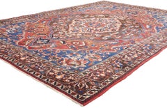 1920's Antique Persian Bakhtiari Carpet with Modern Style