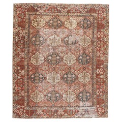 1920's Antique Persian Bakhtiari Carpet with Modern Style