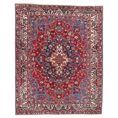 1920's Antique Persian Bakhtiari Carpet with Traditional Style
