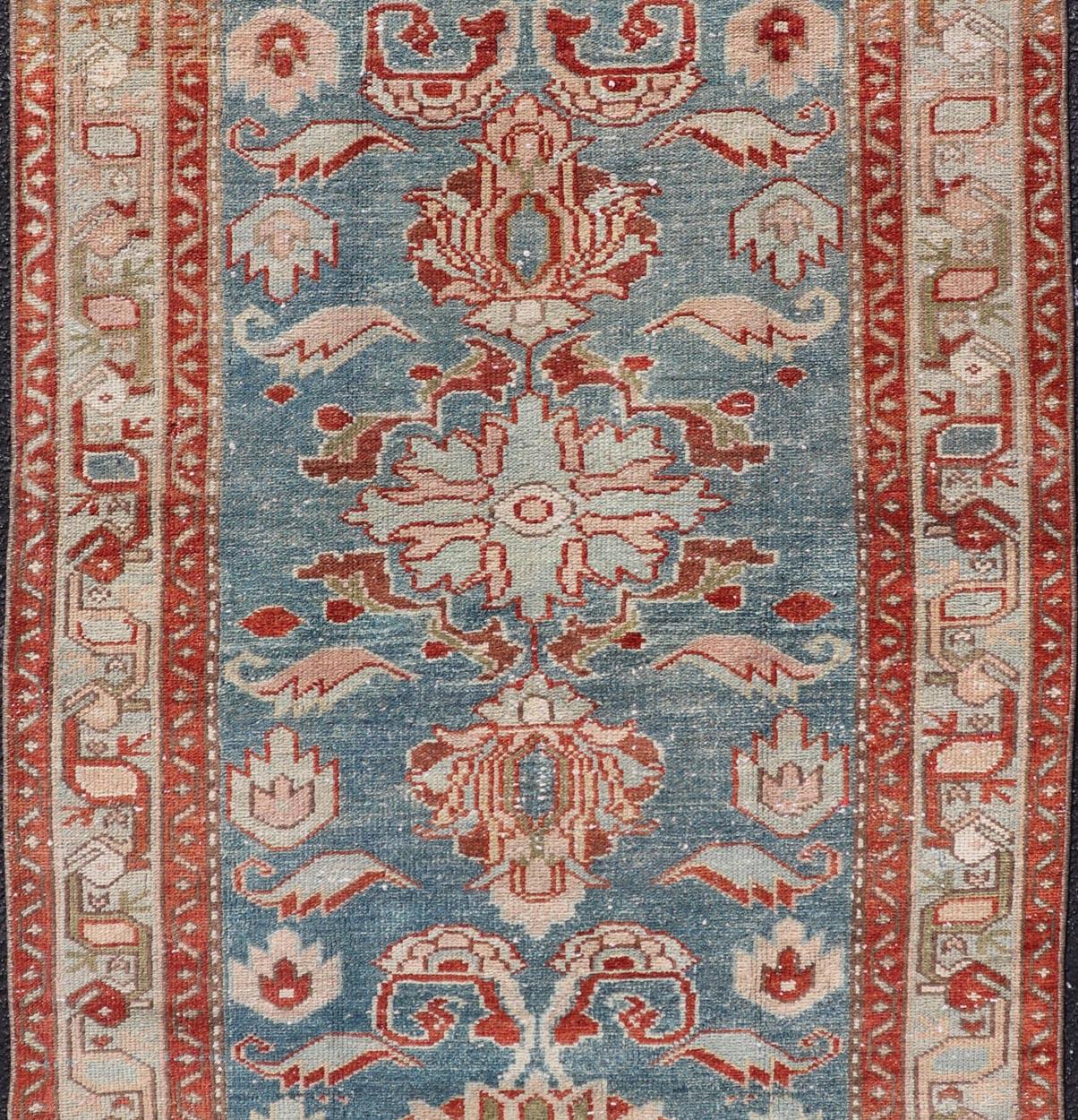 Hand-Knotted 1920's Antique Persian Hamadan Rug   3'1