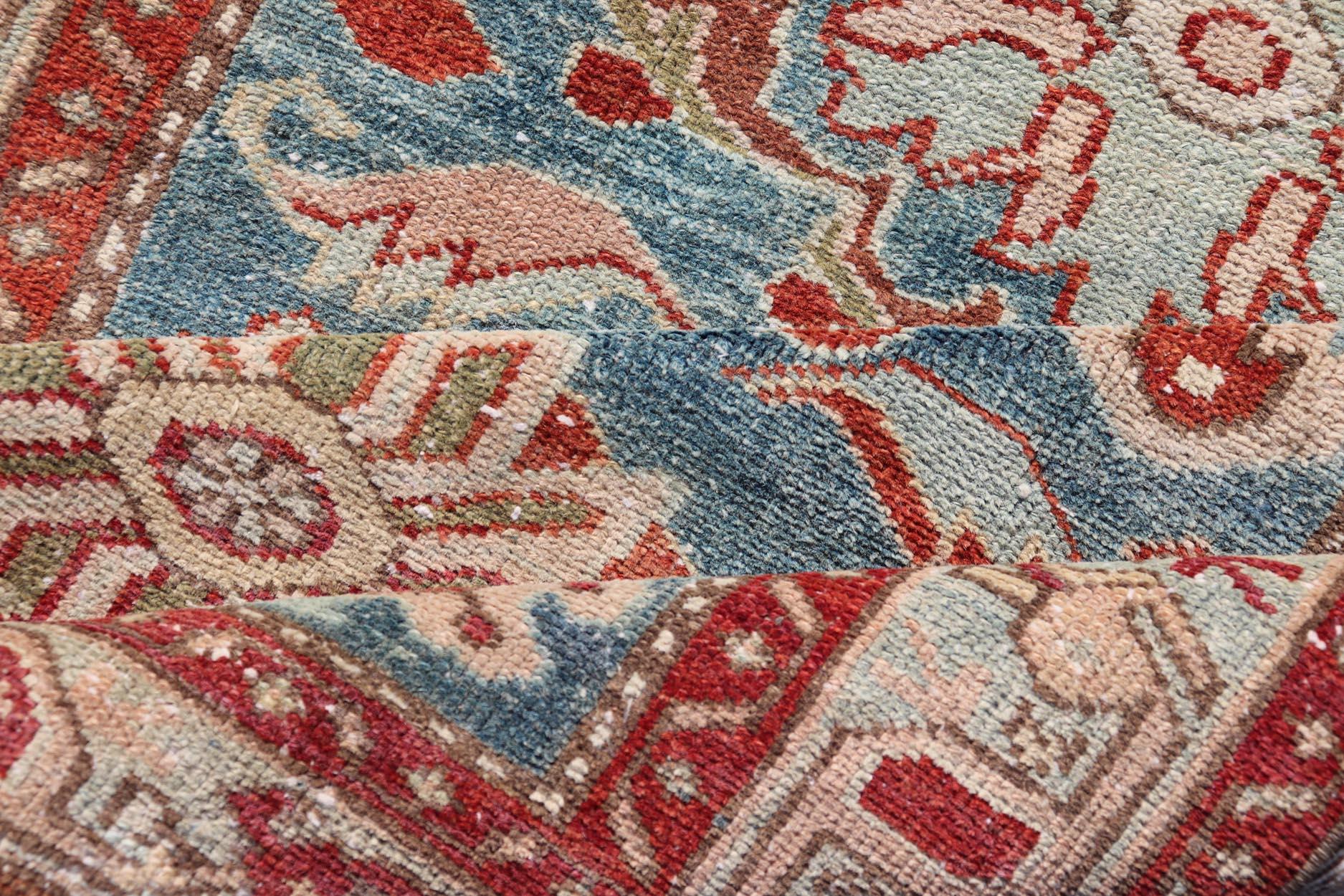 Wool 1920's Antique Persian Hamadan Rug   3'1