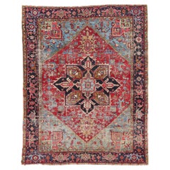 1920's Antique Persian Heriz Carpet with Traditional Style