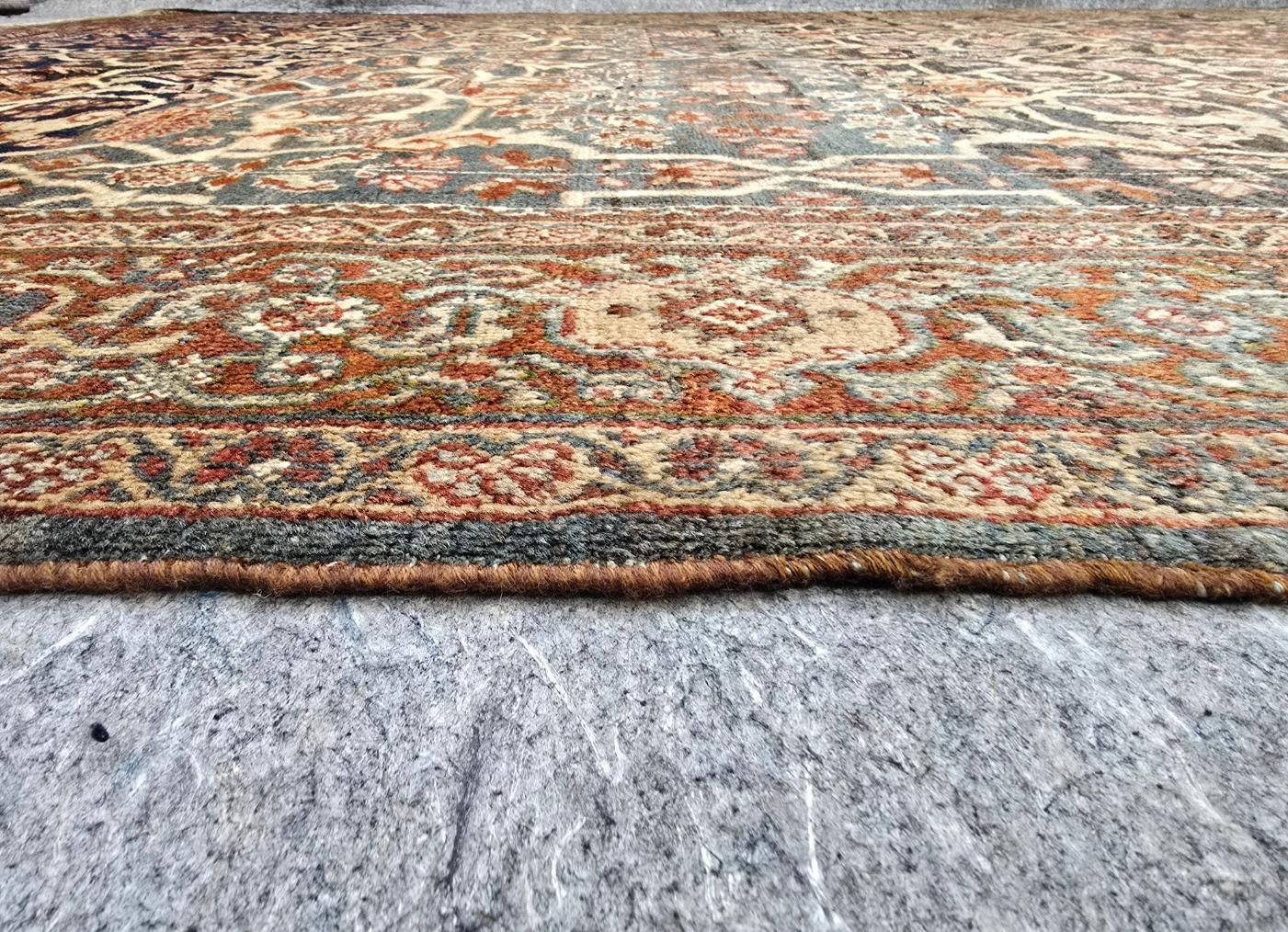 Sultanabad Tapis persan ancien Mahal des années 1920  10x14 en vente