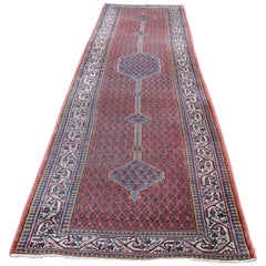 1920s Antique Persian Pure Wool Hand Knotted Oriental Runner - 3
2" x 13
4"