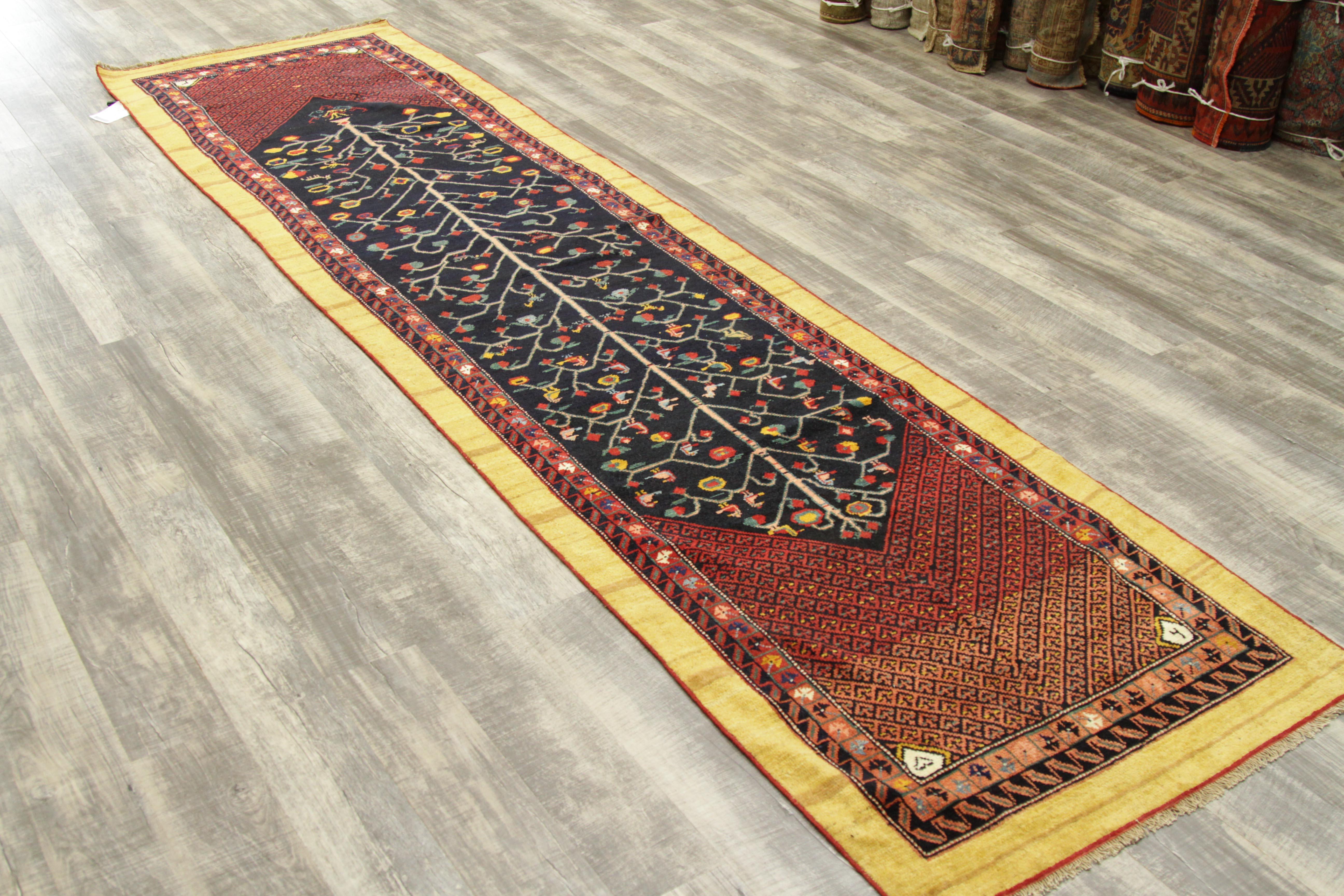 Other 1920s Antique Persian Rug Bakhtiari Style with Animal and Geometric Patterns For Sale