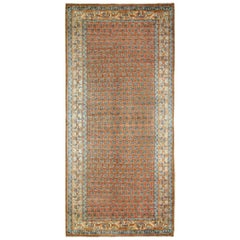 Antique Persian Saraband Oriental Rug, in Gallery size, Repeating Small Paisley