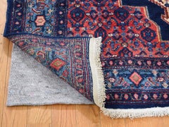 1920s Antique Persian Senneh Wool Hand Knotted Oriental Rug - 4'5" x 7'0"