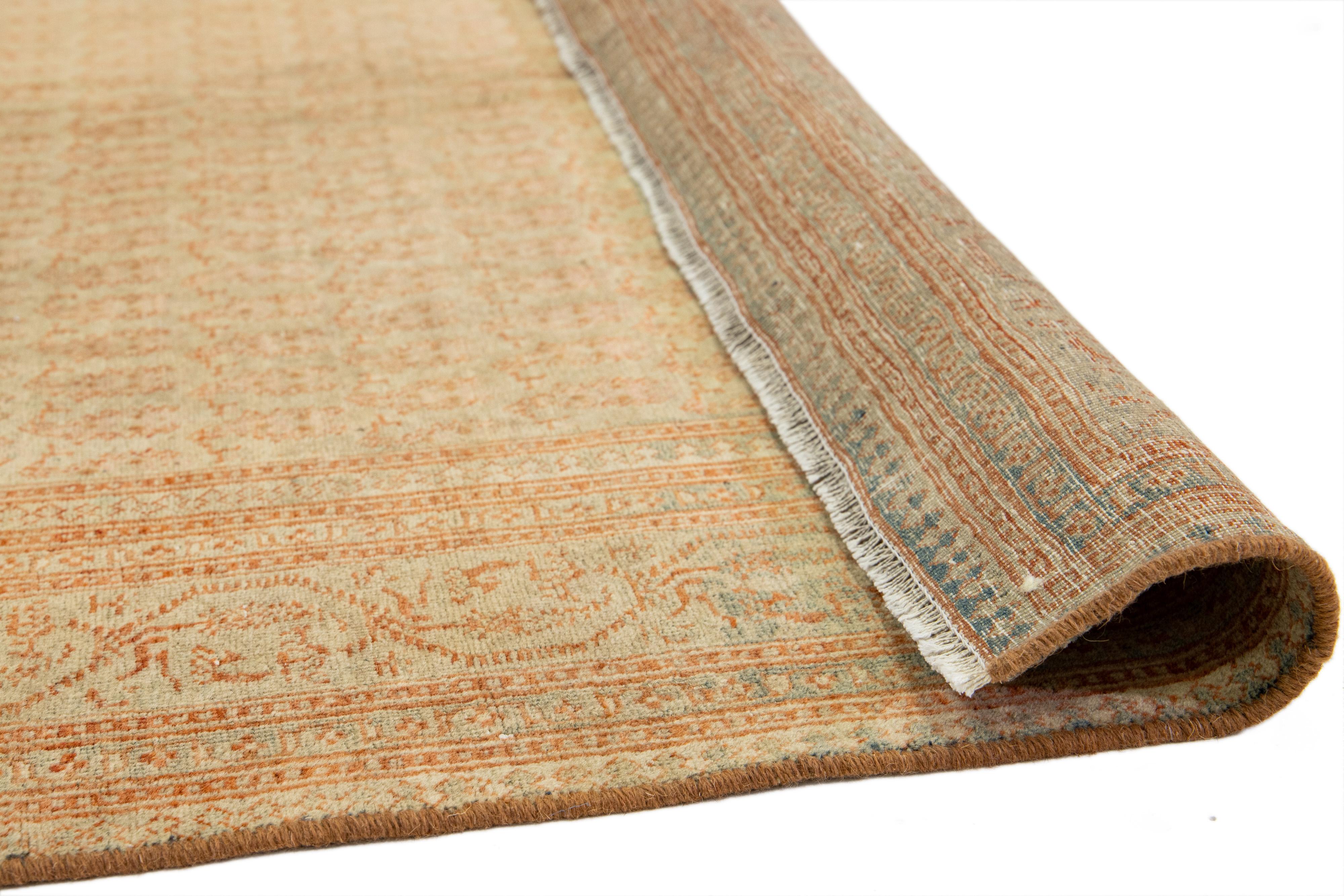 1920s Antike Sivas Gallery Wollteppich In Beige Tan Farbe Mit Allover-Muster (Islamisch) im Angebot