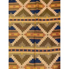 1920’s Antique Swedish Flat Weave Killim Rug-9'6'' X 6'7''