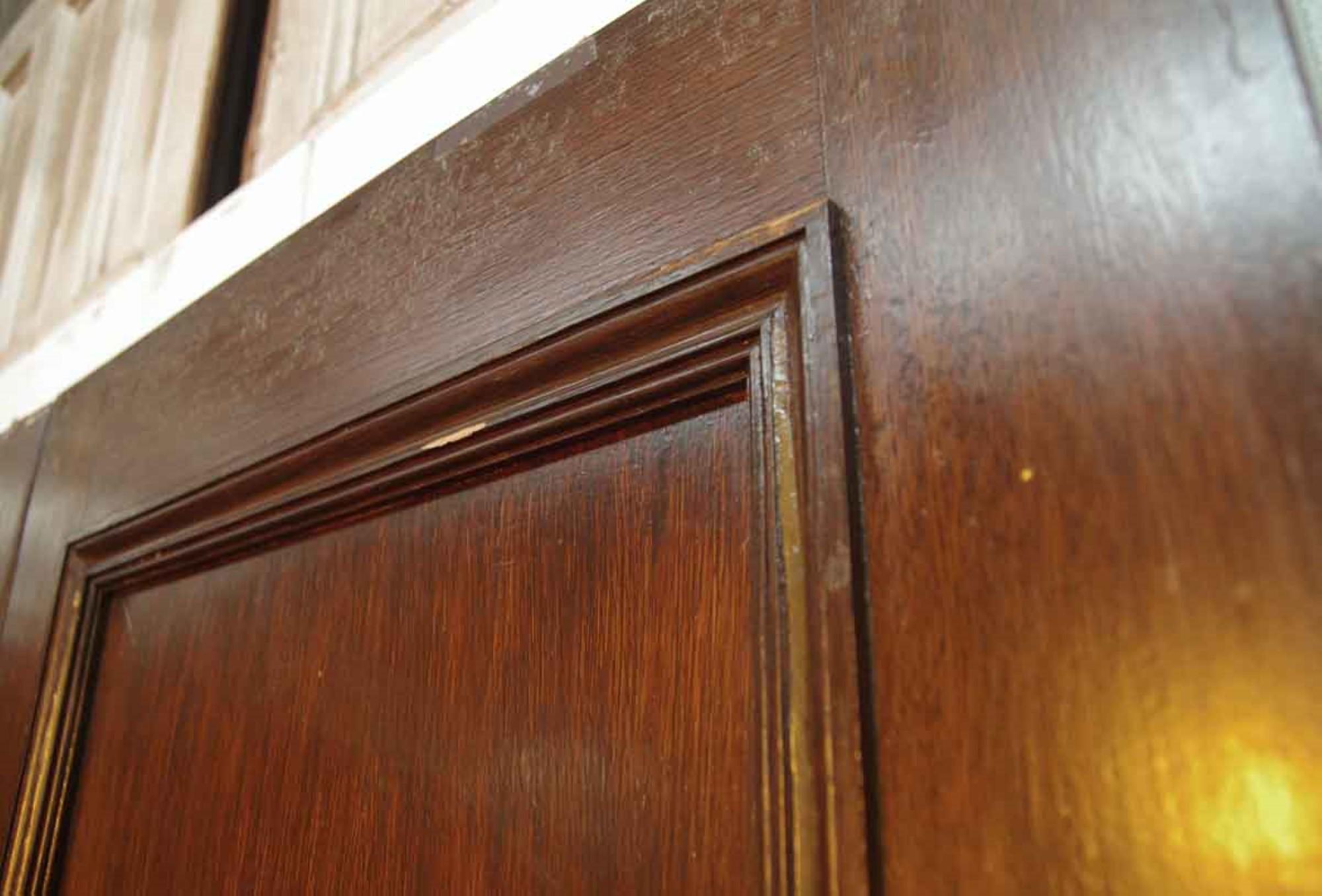 1920s Antique Two-Panel Oak Swinging Passage Double Doors 2