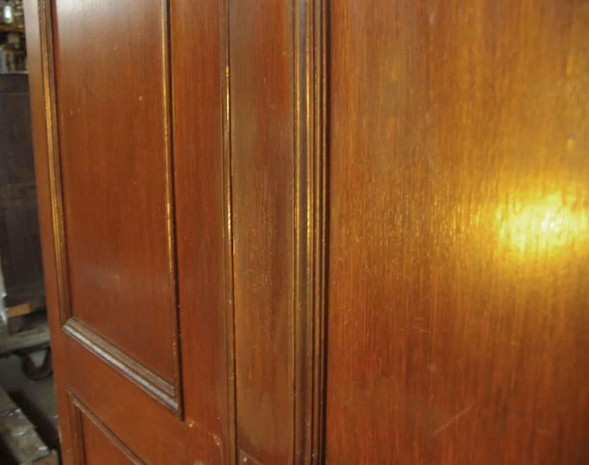 1920s Antique Two-Panel Oak Swinging Passage Double Doors 1