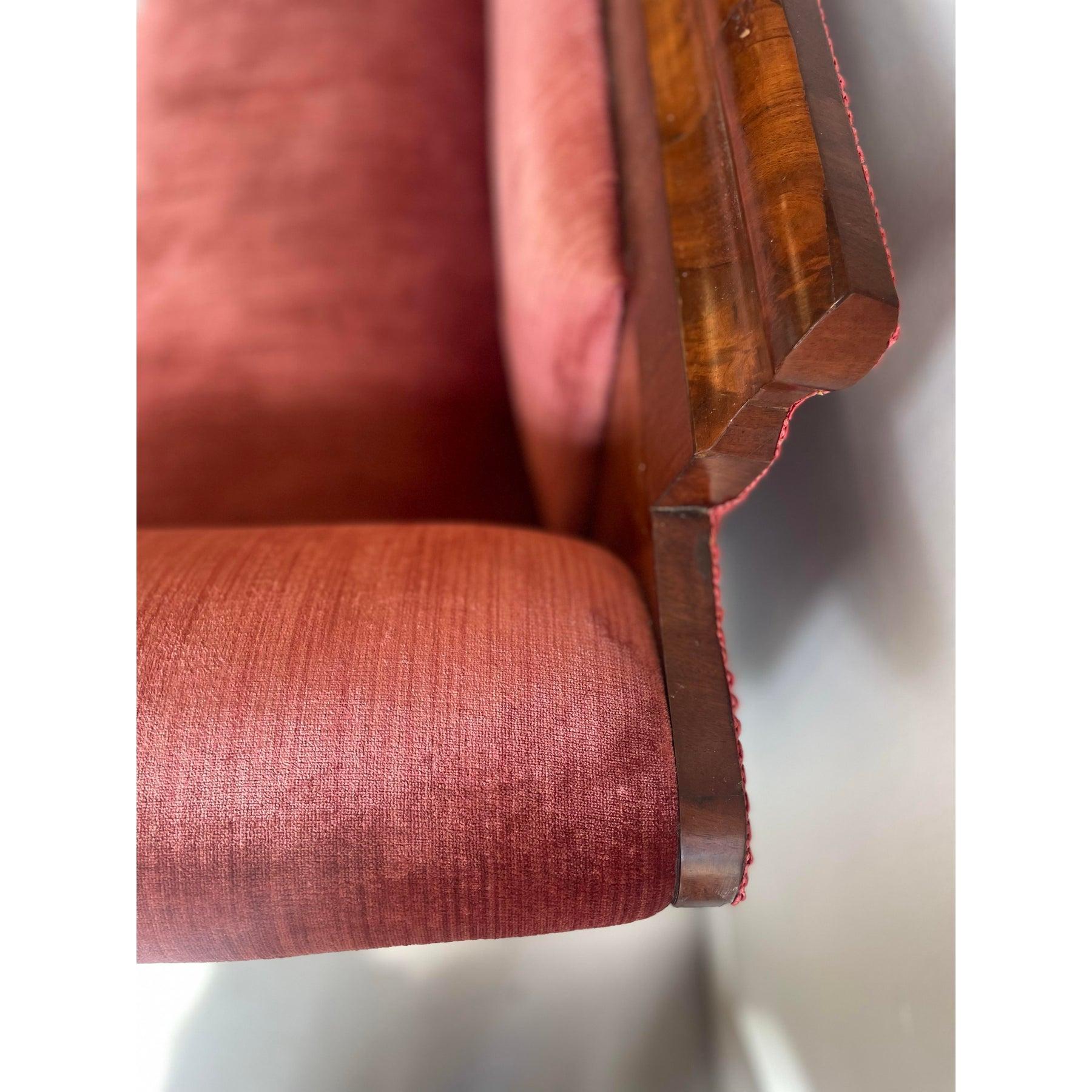 Banc de canapé géorgien ancien des années 1920 en vente 2