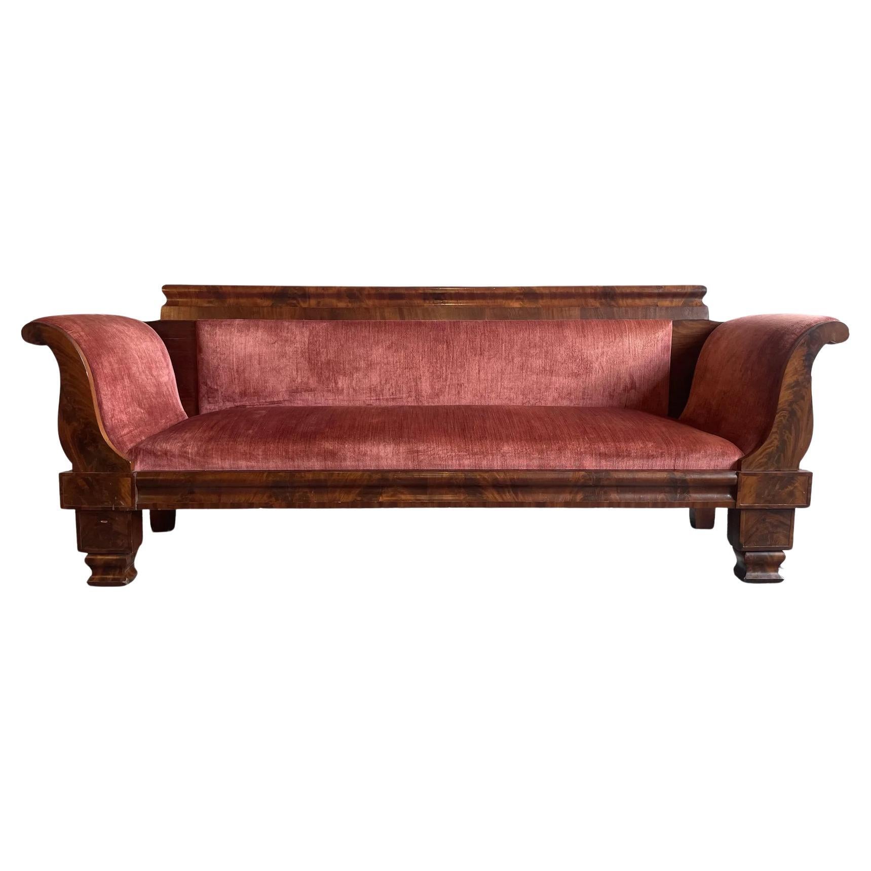 1920s Antique Vintage Georgian Sofa Bench