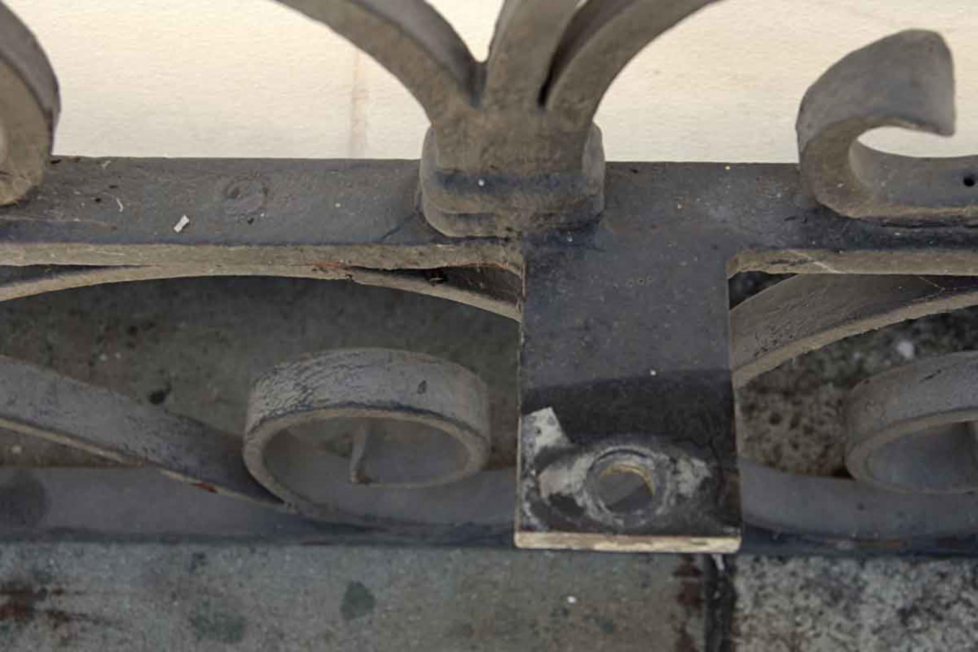 1920s Antique Wrought Iron Dual Driveway or Garden Gates 5