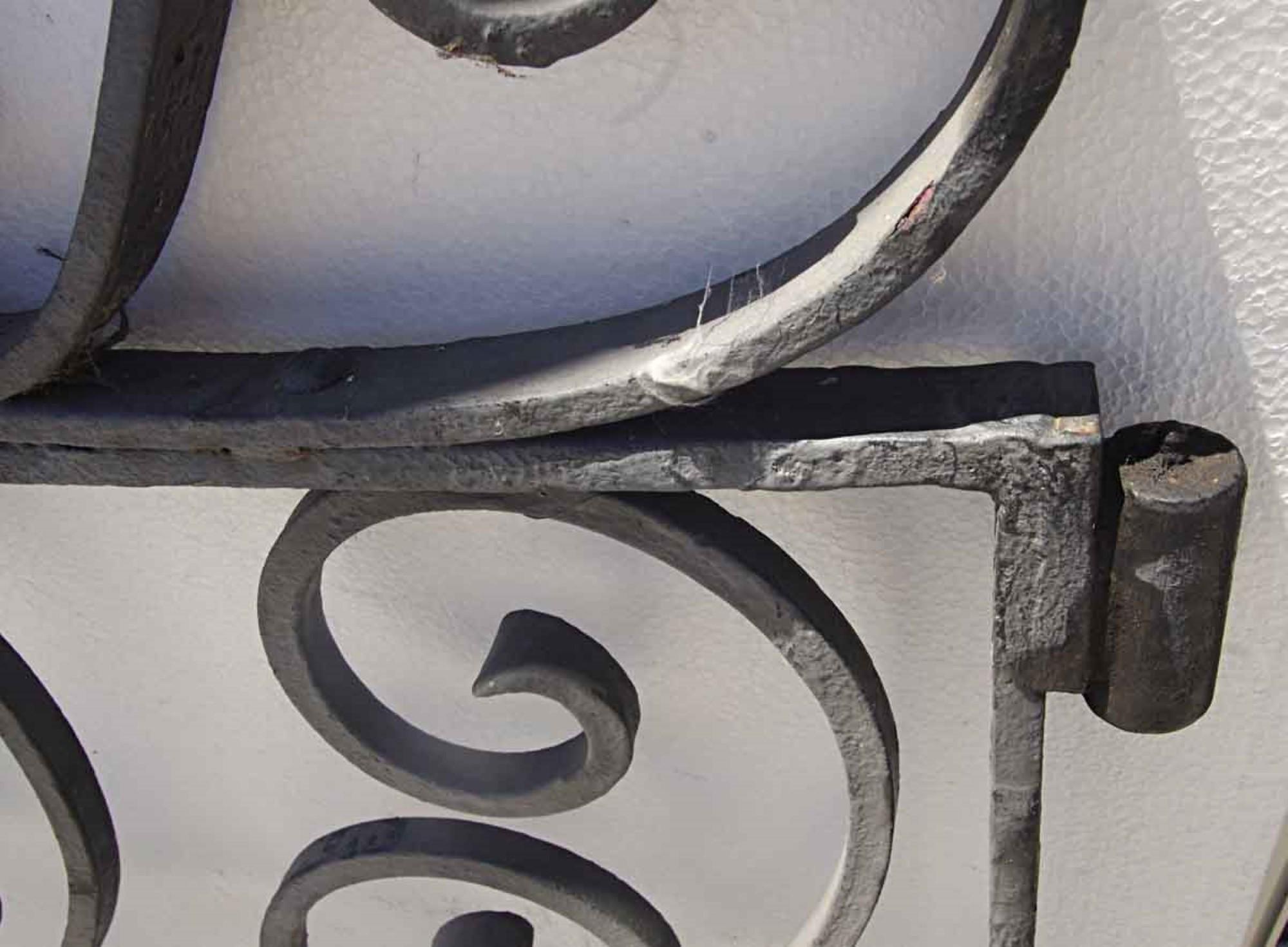 1920s Antique Wrought Iron Dual Driveway or Garden Gates In Good Condition In New York, NY