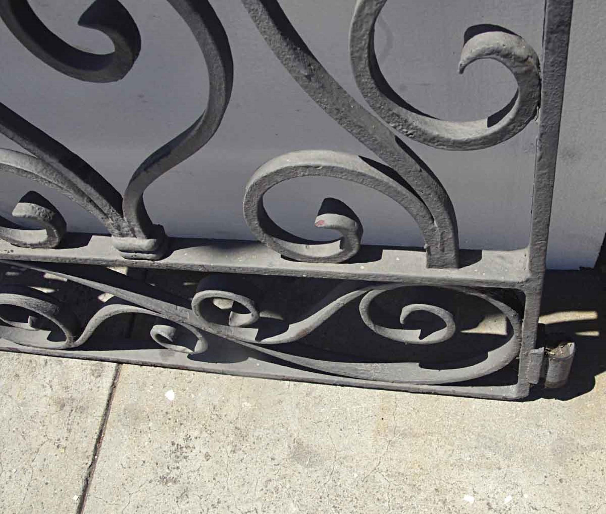 1920s Antique Wrought Iron Dual Driveway or Garden Gates 1