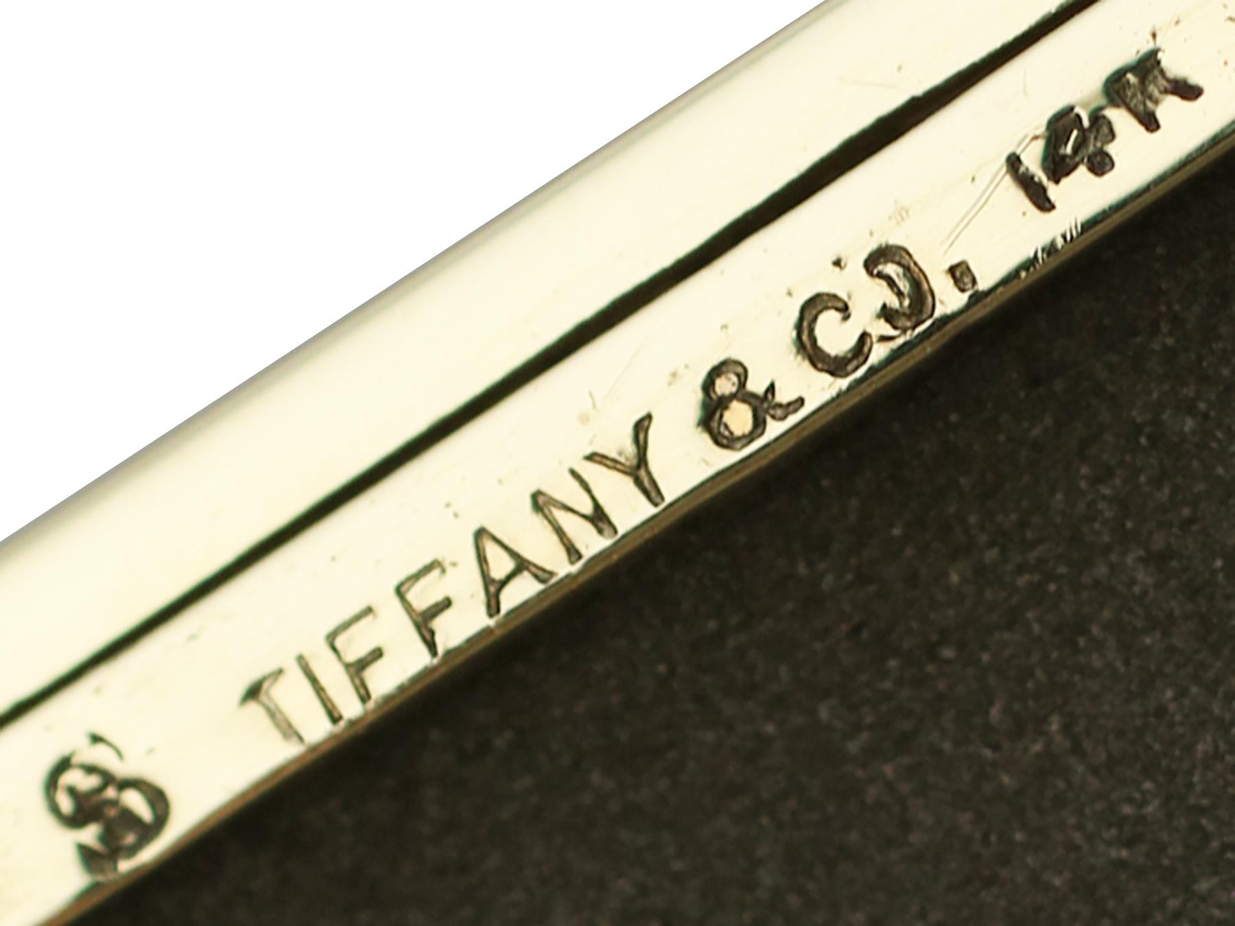 Glass 1920s Antique Yellow Gold Travelling Photograph Frame by Tiffany & Co.