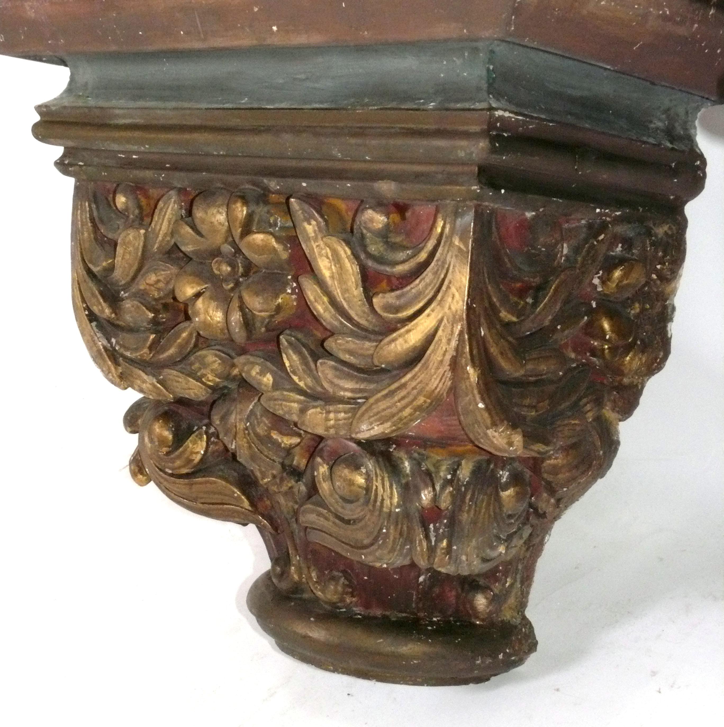 Regency Revival 1920s Architectural Elements Plaster Sconces Wired and Ready to Mount For Sale