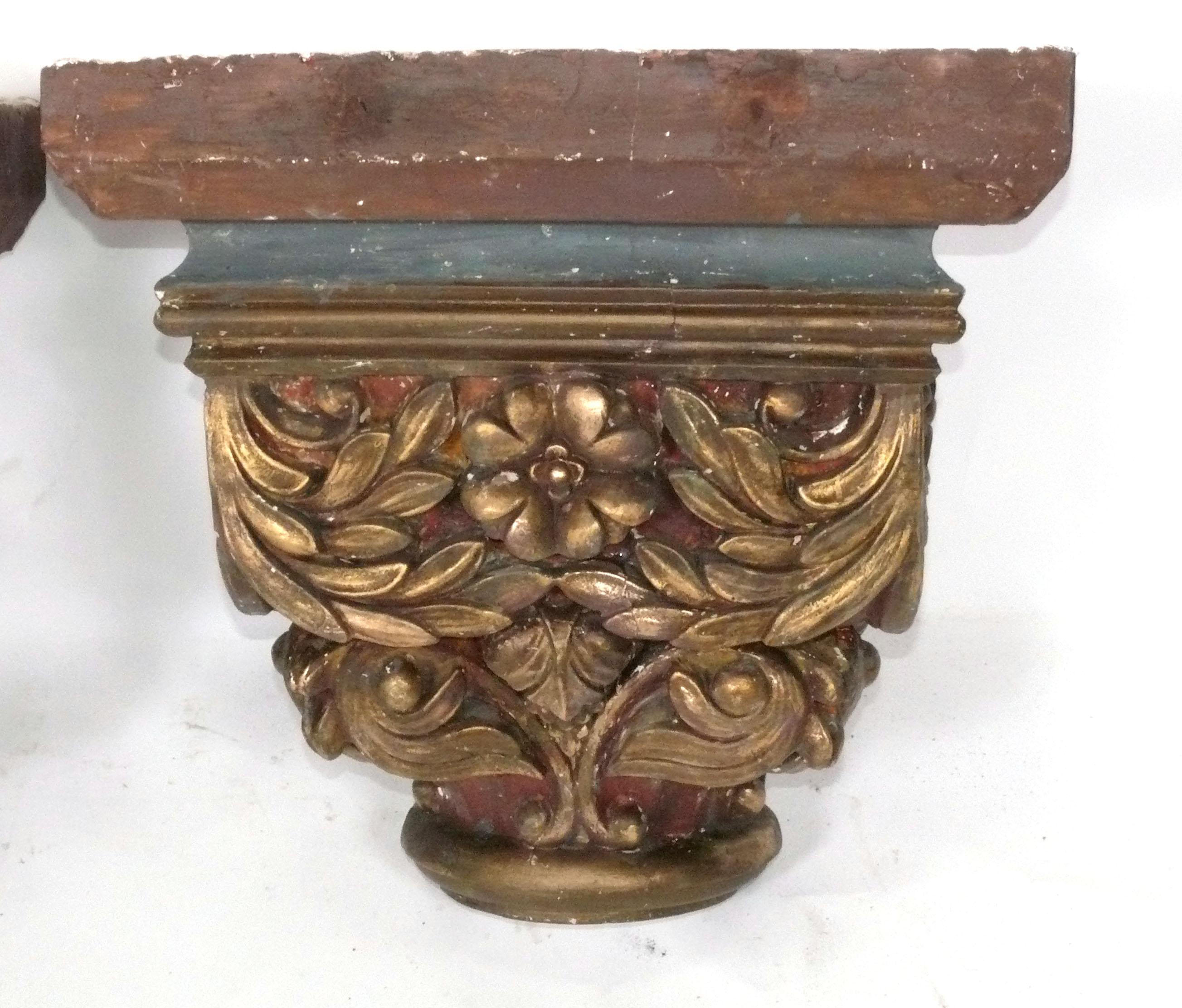 American 1920s Architectural Elements Plaster Sconces Wired and Ready to Mount For Sale