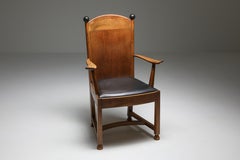 1920s Armchair in Oak and Ebony, Metz & Co., the Netherlands