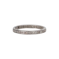 1920s Art Deco 1 Carat Diamond Platinum Eternity Band