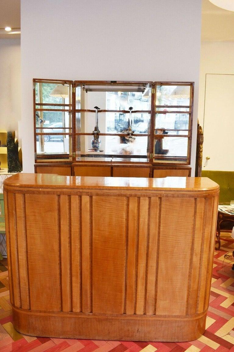 Art Deco Bar, 1920's Cabinet, Maple Wood 2