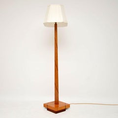 1920s Art Deco Birds Eye Maple and Walnut Lamp