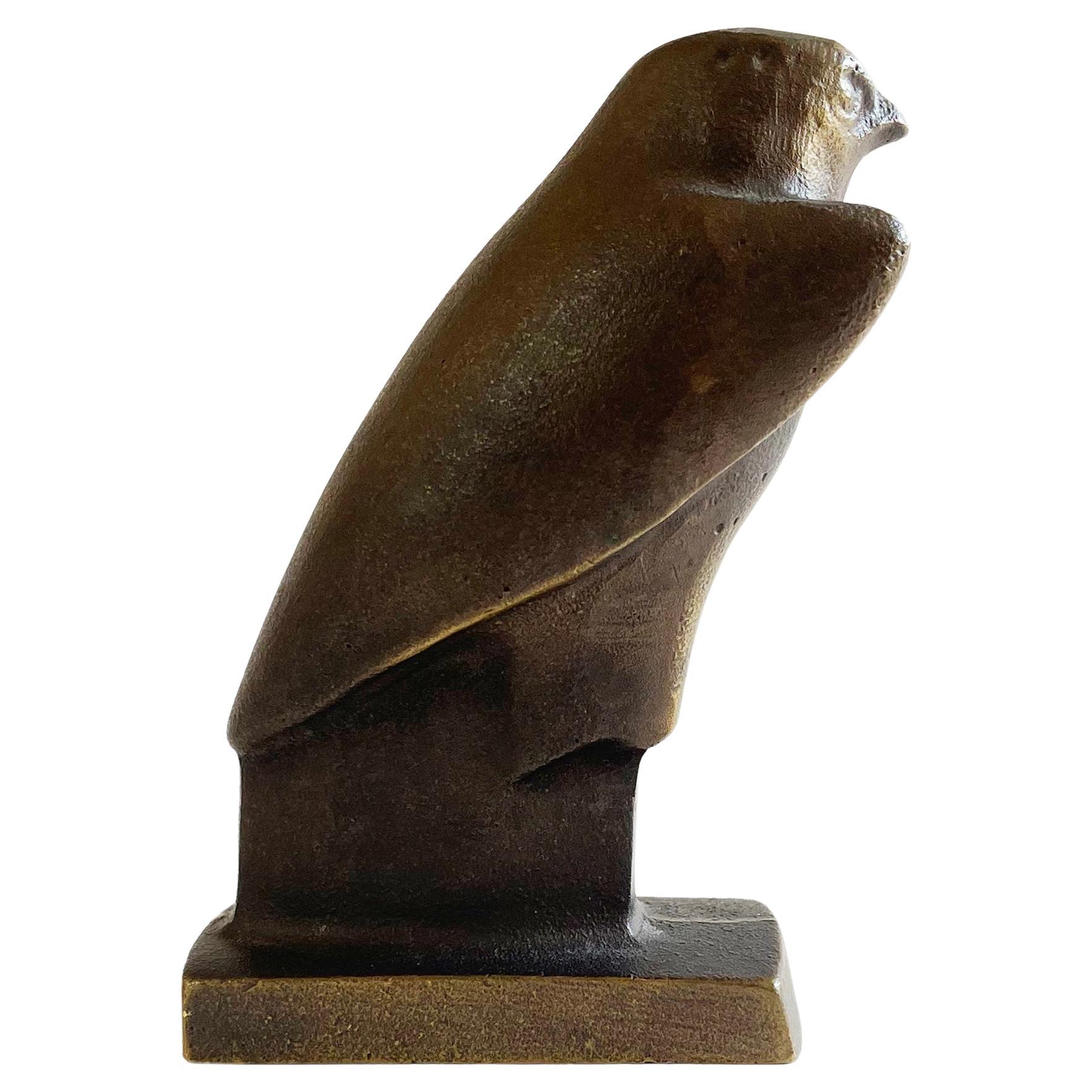 An exquisite piece of art by an unknown artist, this original made around 1925, at the hight of art deco.
During that time, the interest in Egyptian art of the 6th-4th century b.c. was visible in many areas of life such
as fashion and