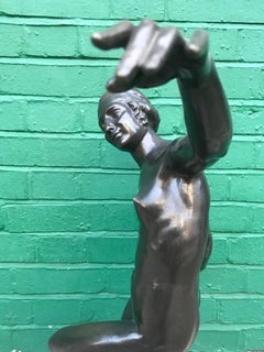 1920's Art Deco Bronze of a Dancing Last