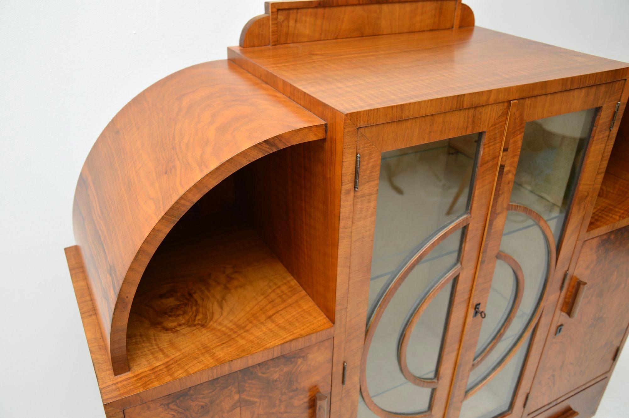 1920s Art Deco Burr Walnut Cabinet 7