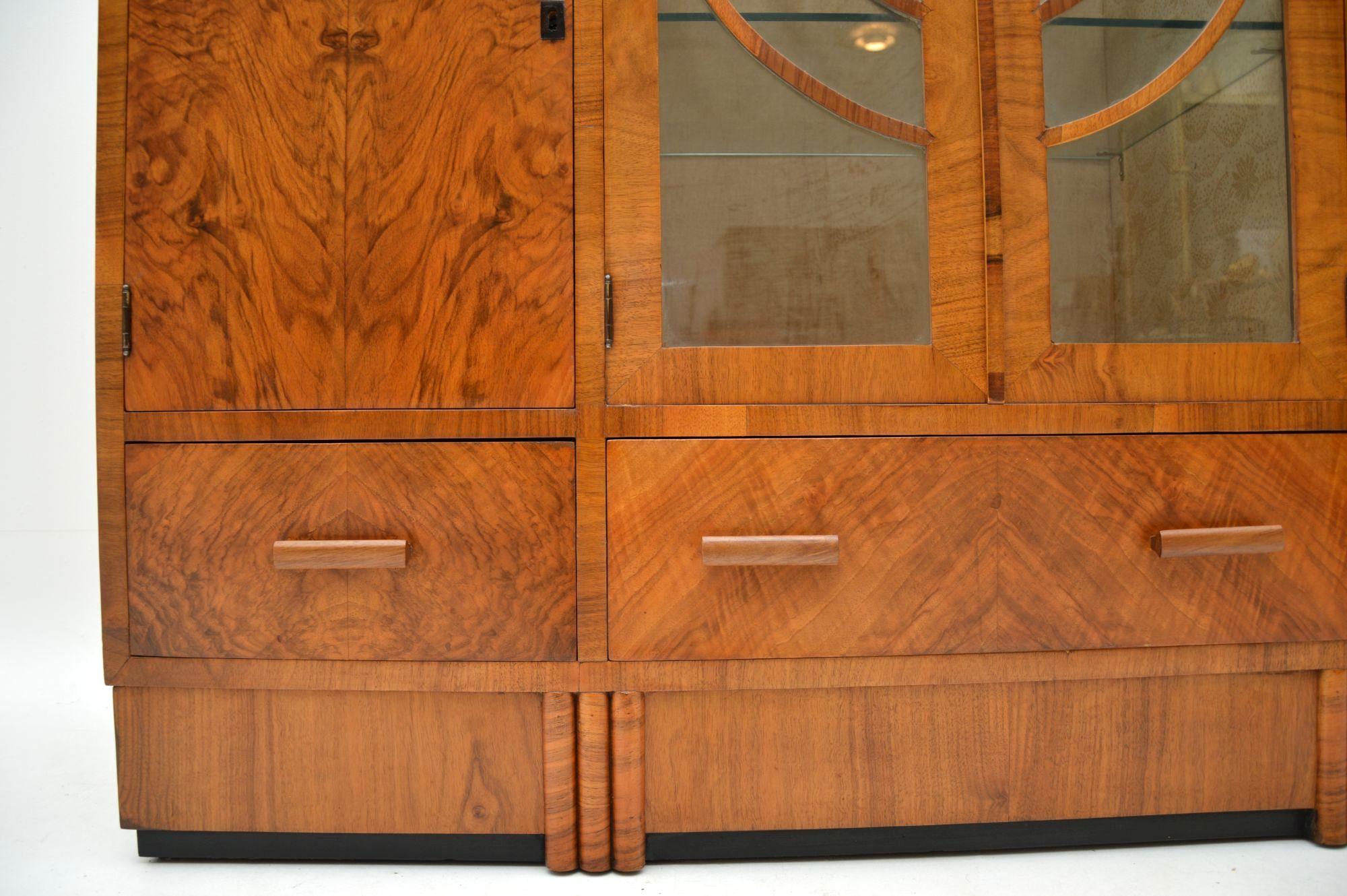 1920s Art Deco Burr Walnut Cabinet 4