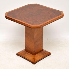 1920s Art Deco Burr Walnut Coffee Table