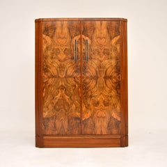 1920’s Art Deco Burr Walnut Compactum Wardrobe