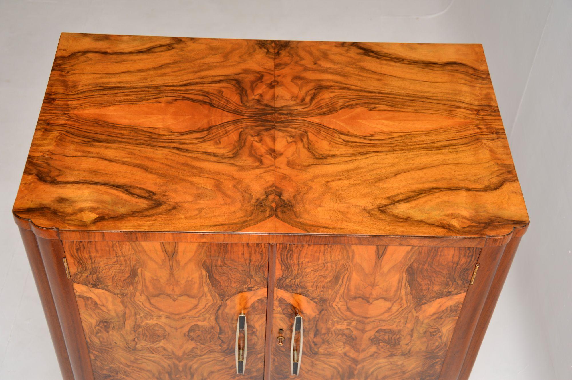 1920’s Art Deco Burr Walnut Compactum Wardrobe 1