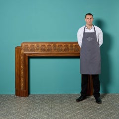 1920s Art Deco Burr Walnut Fire Mantel