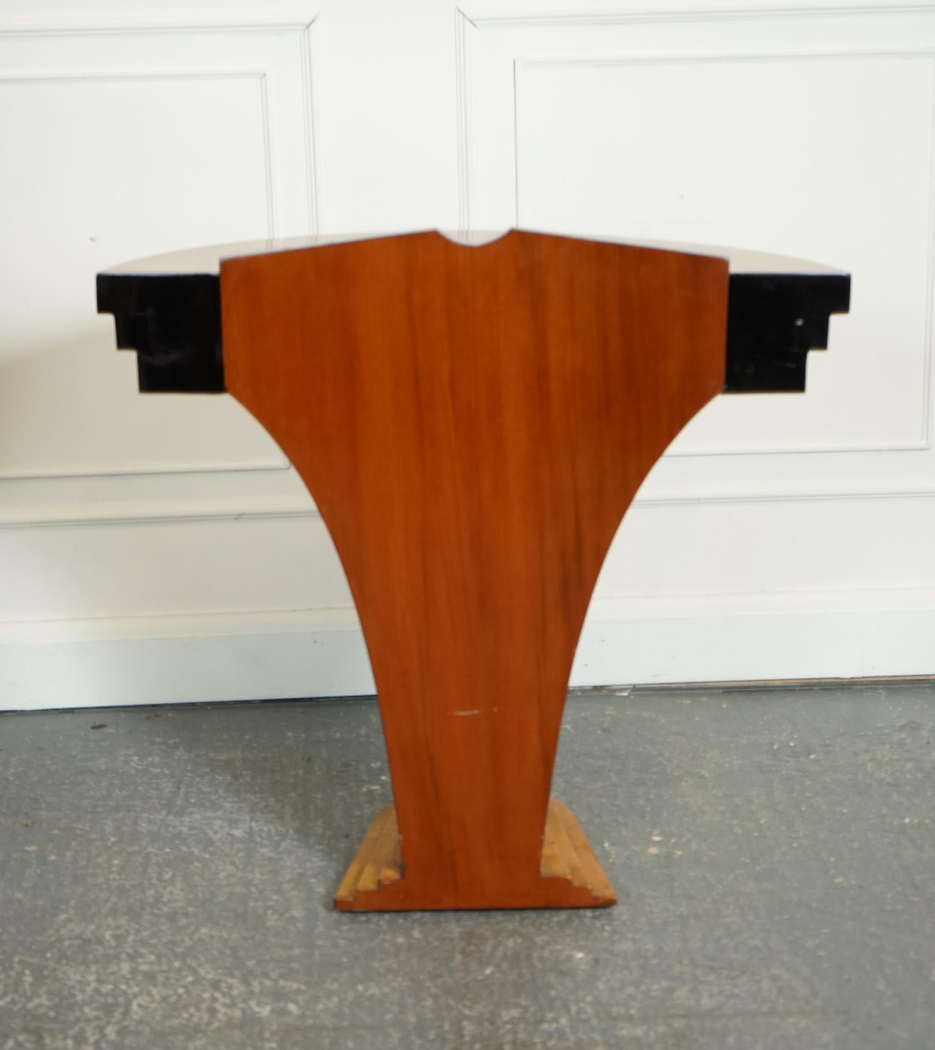 antique art deco console table